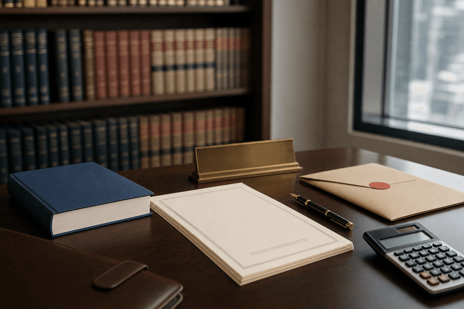 Employee termination letter on attorney's desk with WARN Act and COBRA reference materials