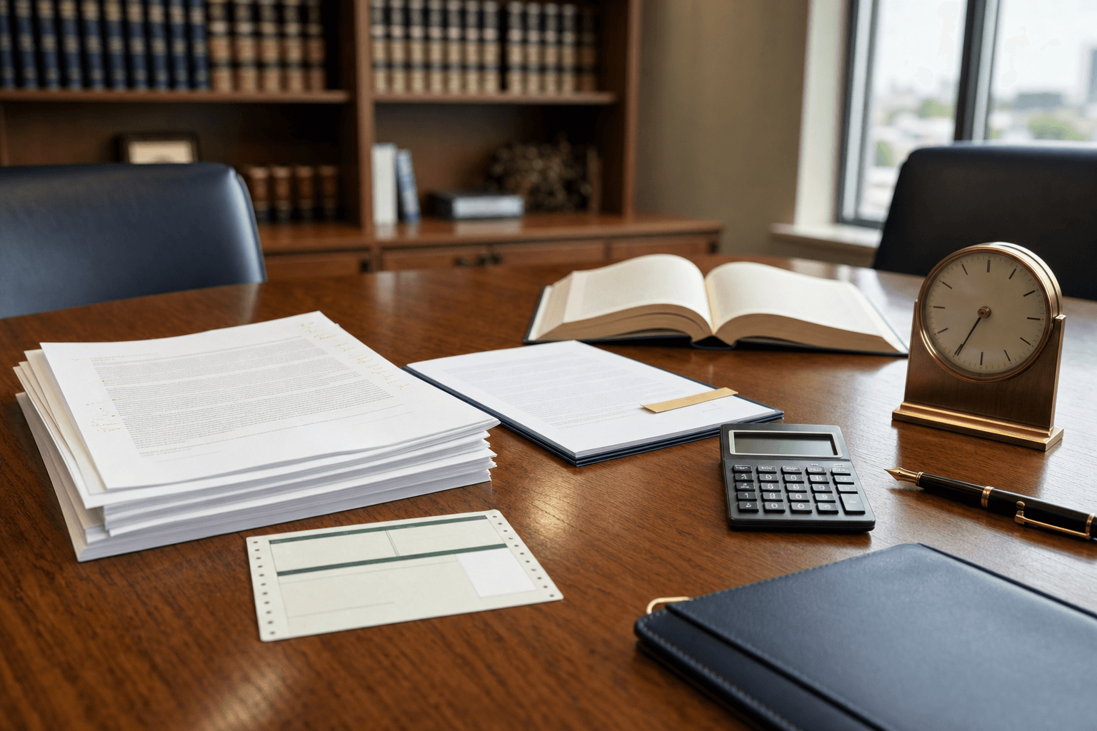 WARN Act mass-layoff notice process documents on attorney's review desk with 60-day calendar and final paycheck schedule